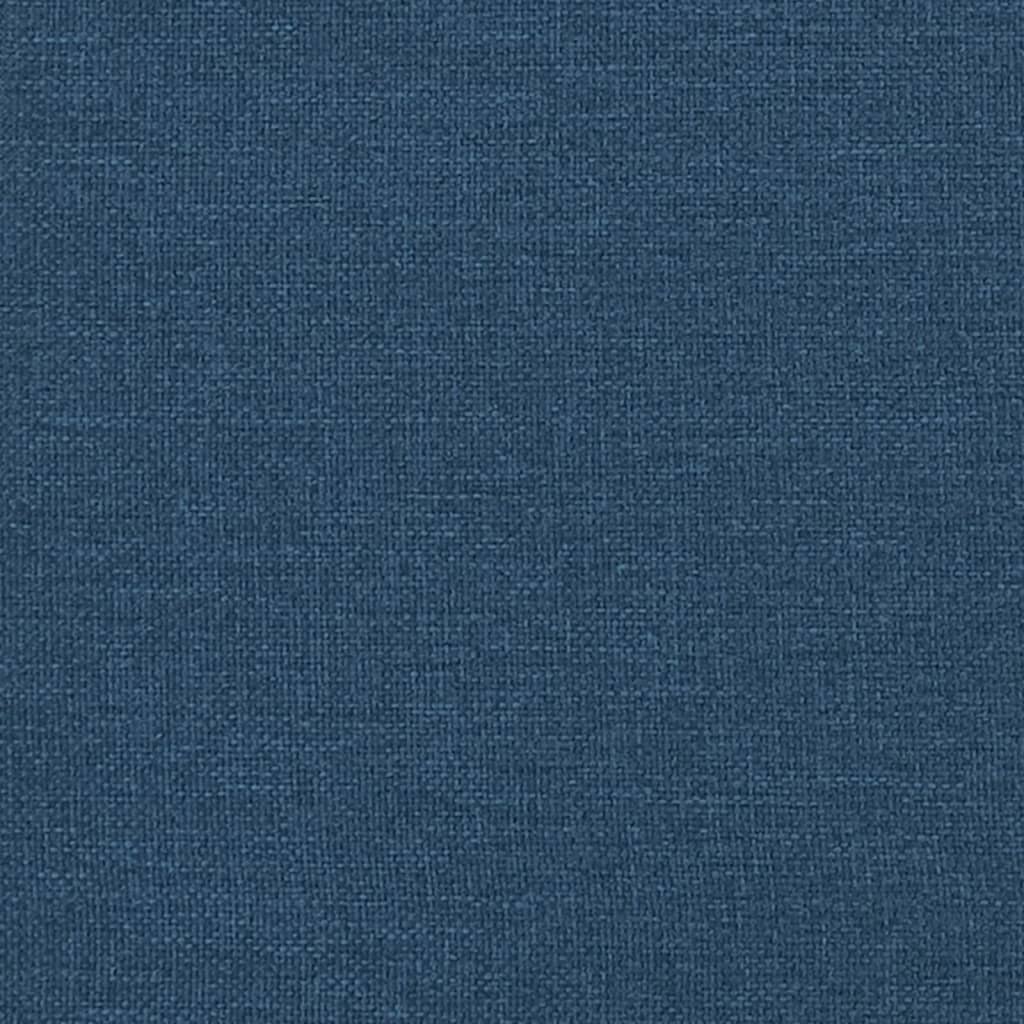 vidaXL Sofa 3-osobowa, niebieska, tapicerowana tkaniną