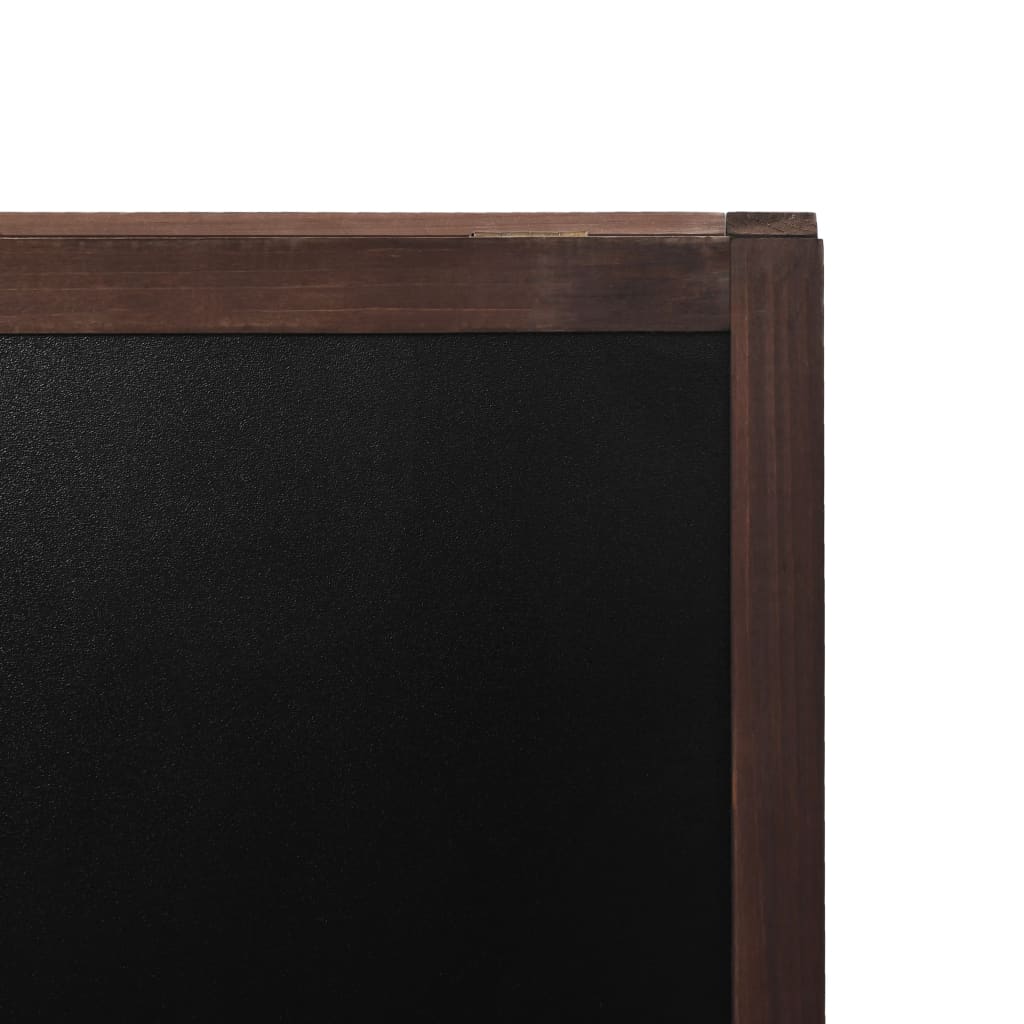 vidaXL Dwustronna tablica kredowa, stojąca, drewno cedrowe, 40 x 60 cm