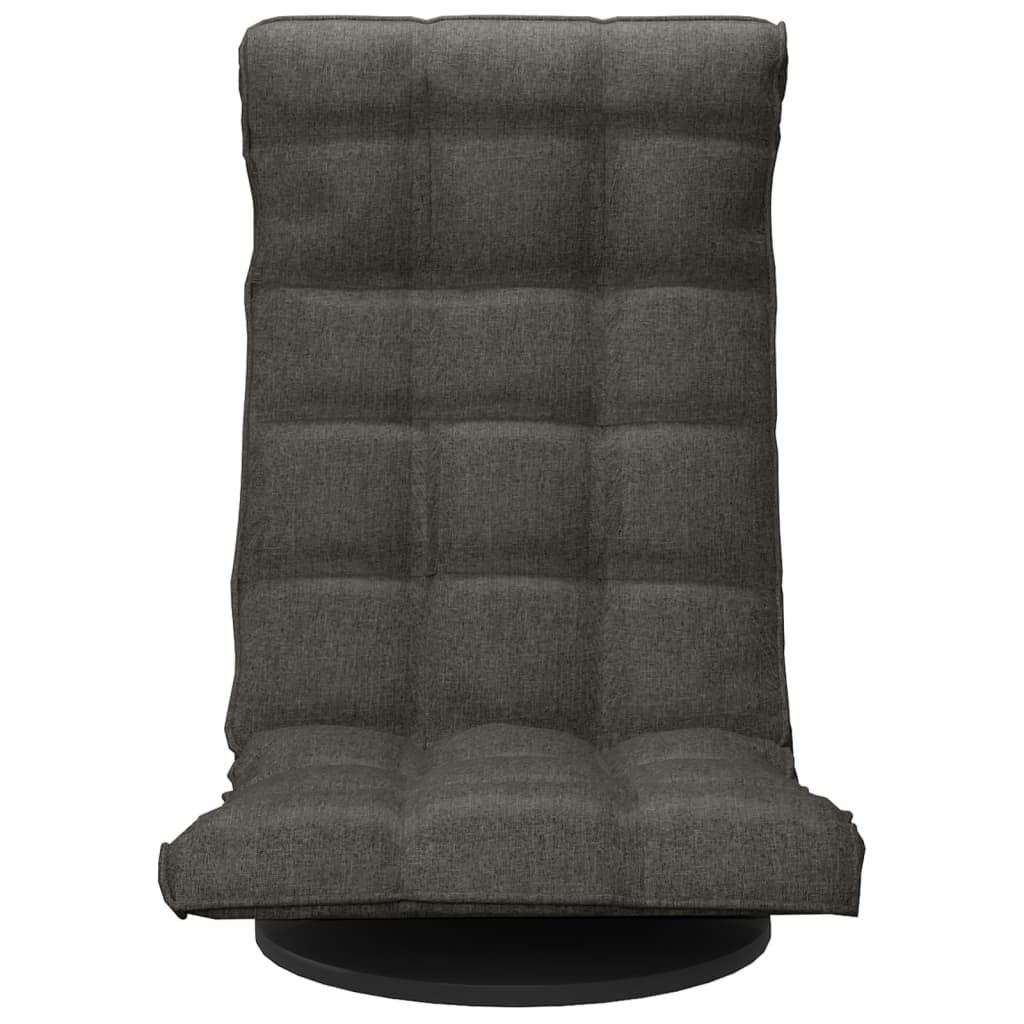 vidaXL Obrotowe krzesło podłogowe, ciemnoszare, obite aksamitem