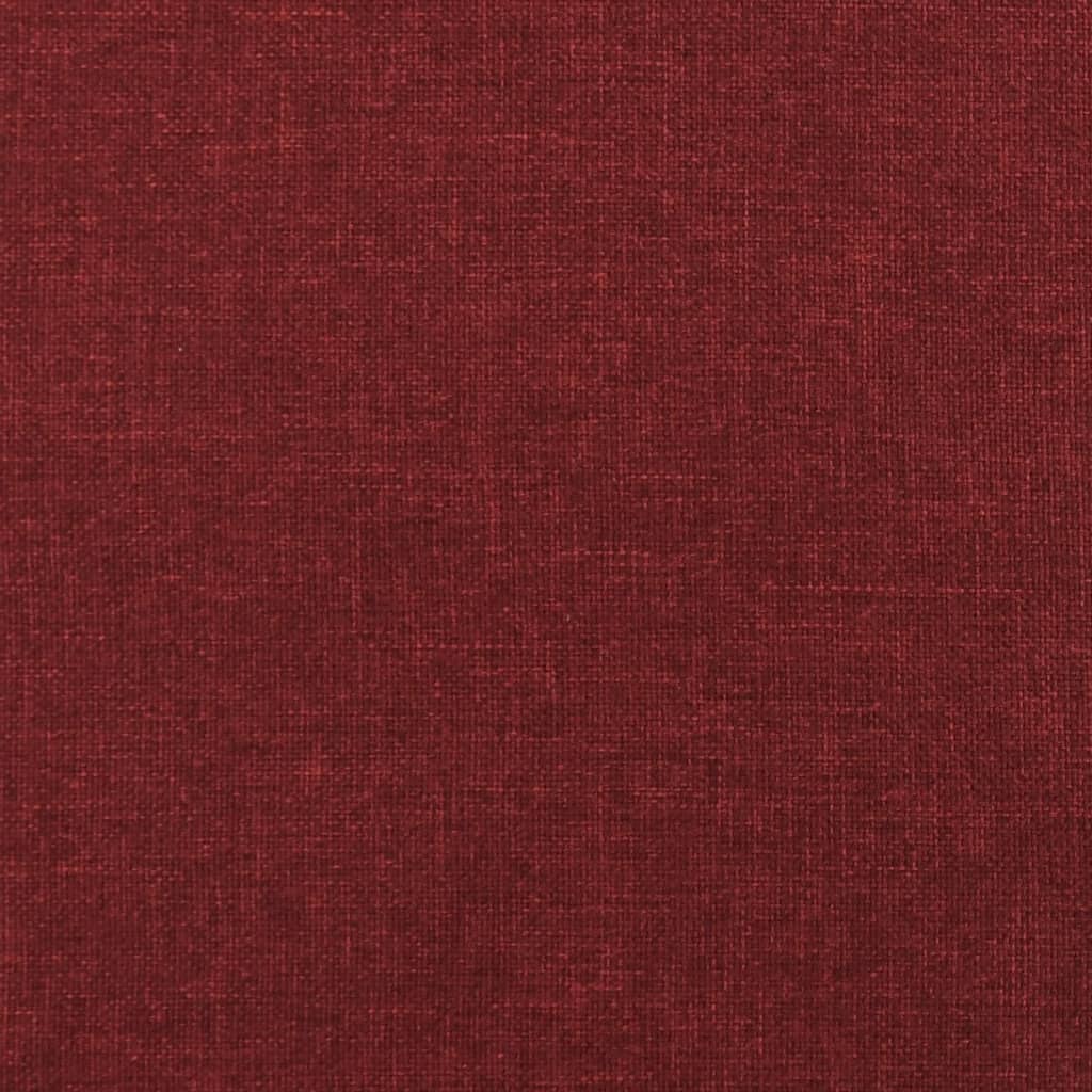 vidaXL Podnóżek, winna czerwień, 78x56x32 cm, tapicerowany tkaniną