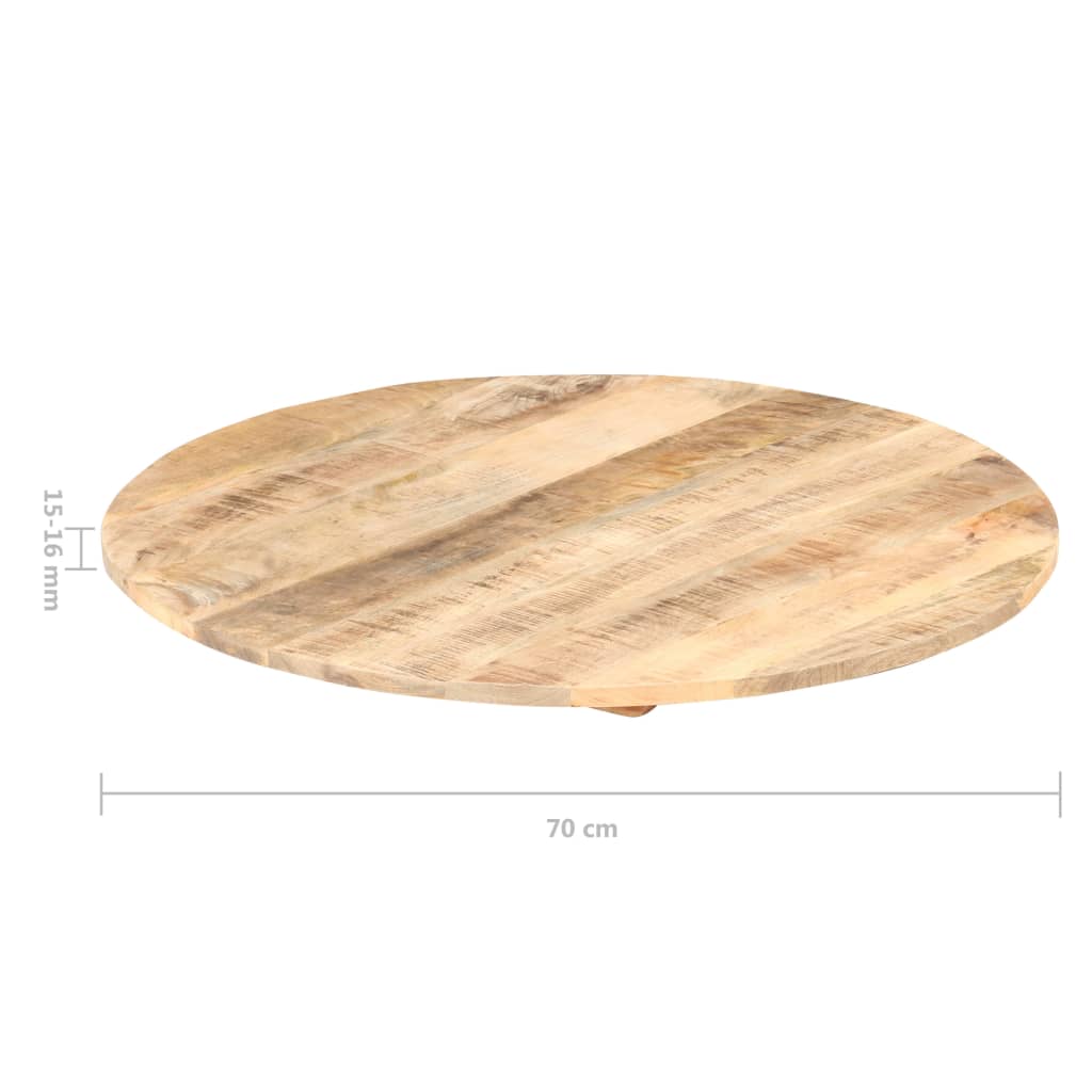 vidaXL Blat stołu, lite drewno mango, okrągły, 15-16 mm, 80 cm