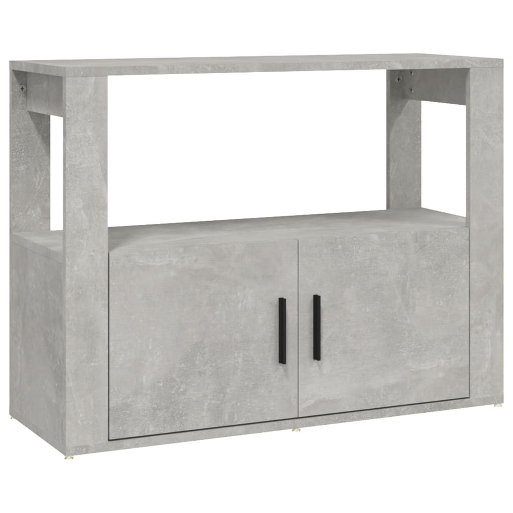 vidaXL Szafka, szarość betonu, 80x30x60 cm, materiał drewnopochodny