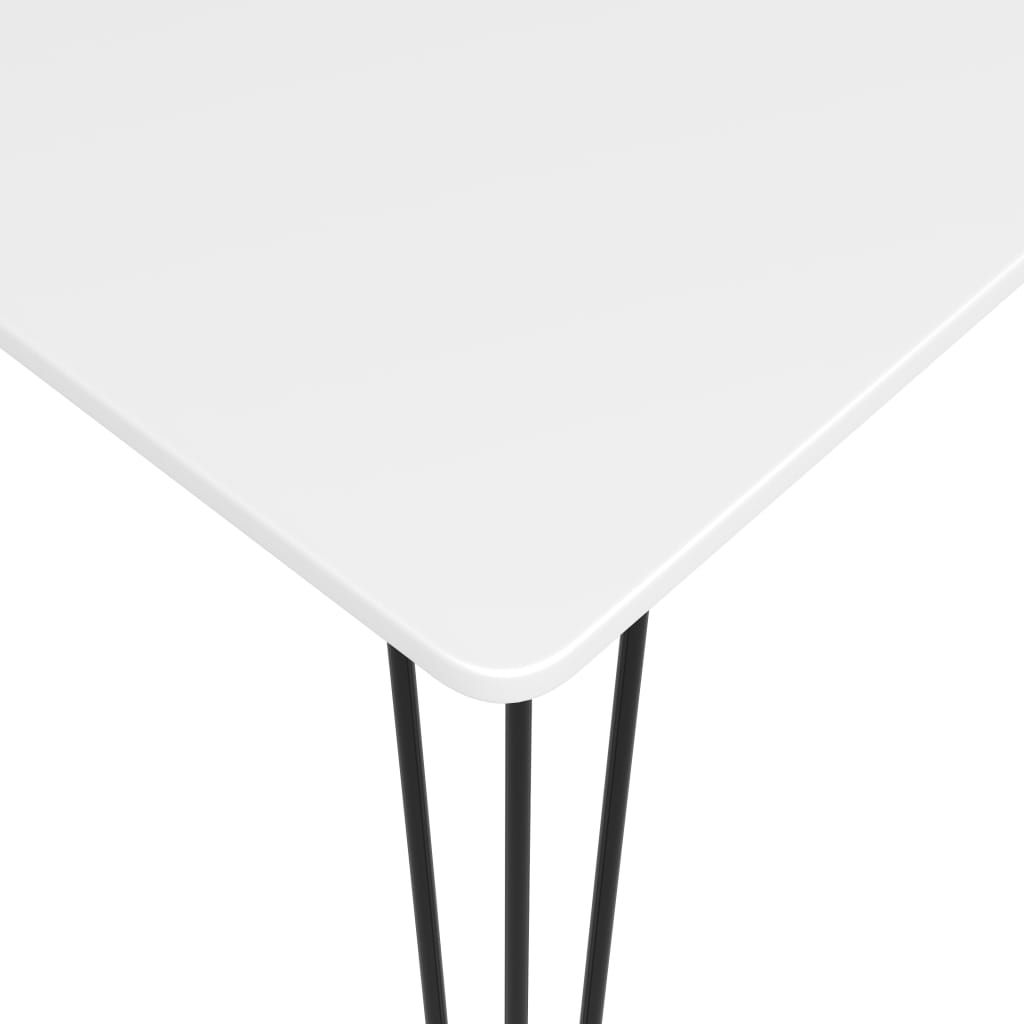 vidaXL Stolik barowy, biały, 120x60x105 cm