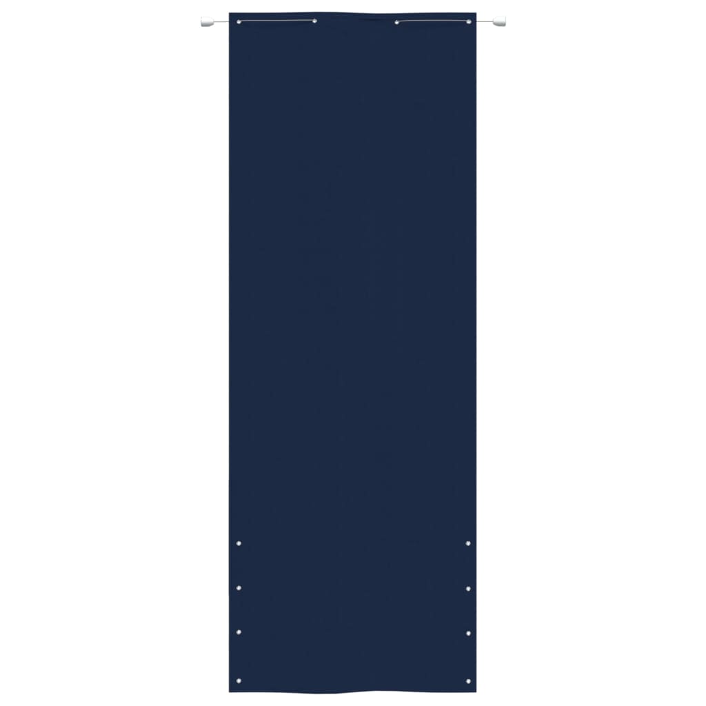 vidaXL Parawan balkonowy, niebieski, 80x240 cm, tkanina Oxford