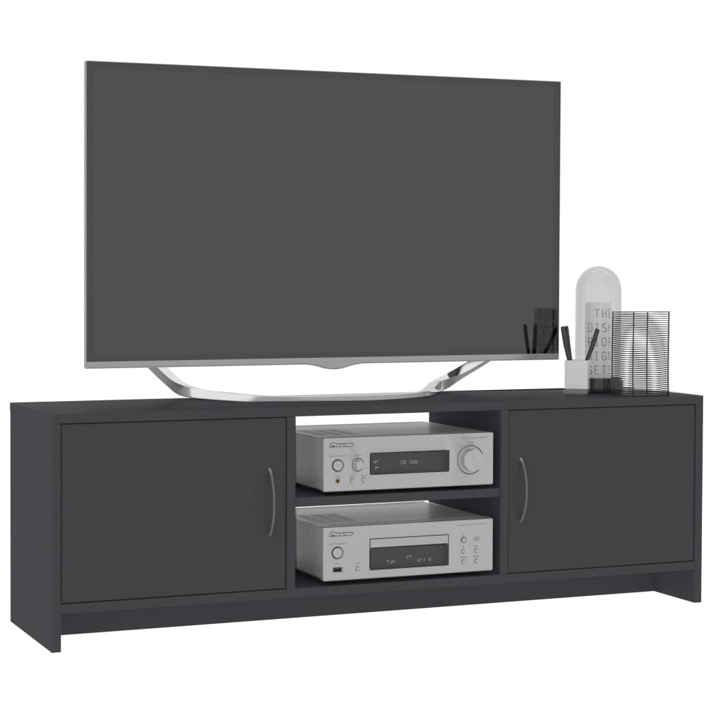 vidaXL Szafka pod TV, szara, 120x30x37,5 cm, materiał drewnopochodny
