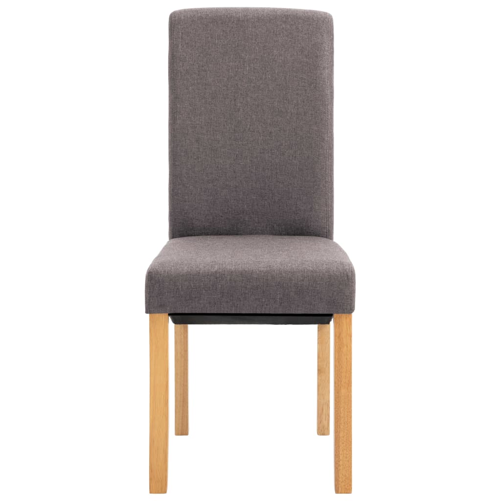 vidaXL Krzesła do jadalni, 4 szt., taupe, tapicerowane tkaniną