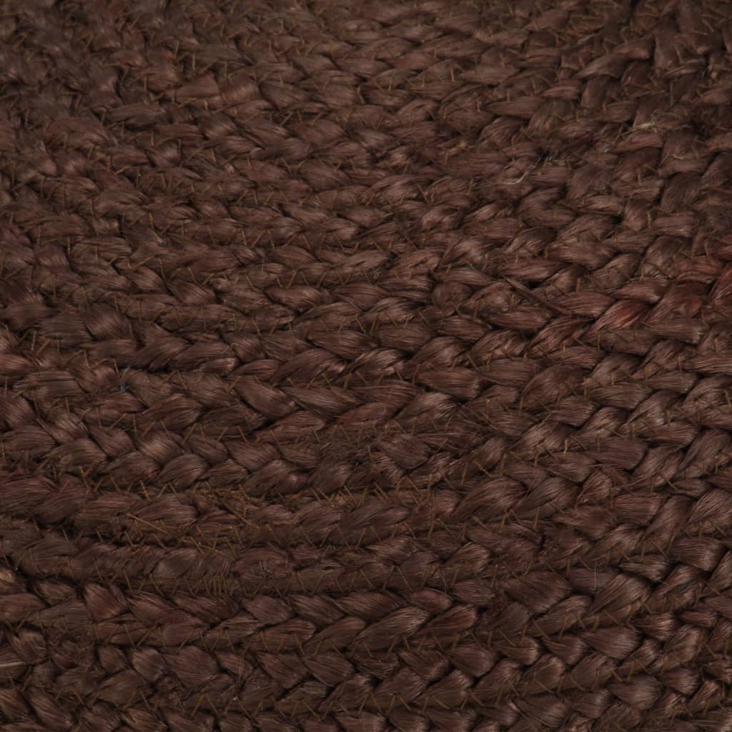 vidaXL Ręcznie robiony puf, brązowy, 40 x 45 cm, juta
