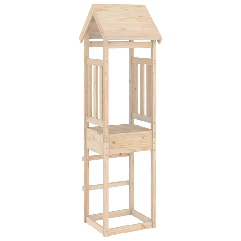 vidaXL Wieża do placu zabaw, 52,5x46,5x206,5 cm, lite drewno sosnowe