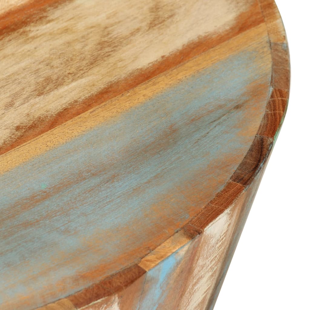 vidaXL Stolik kawowy, Ø52x30 cm, lite drewno z odzysku