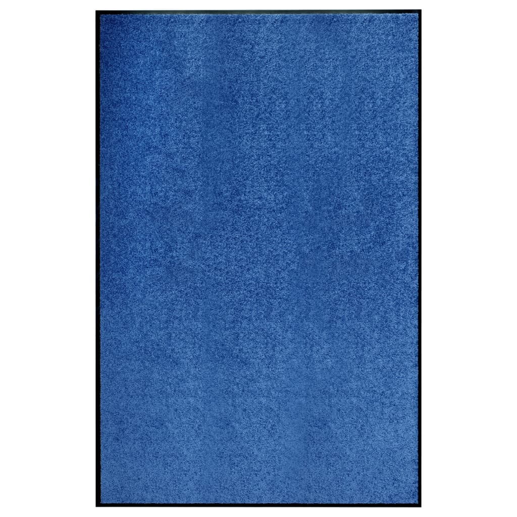 vidaXL Wycieraczka z możliwością prania, niebieska, 120 x 180 cm