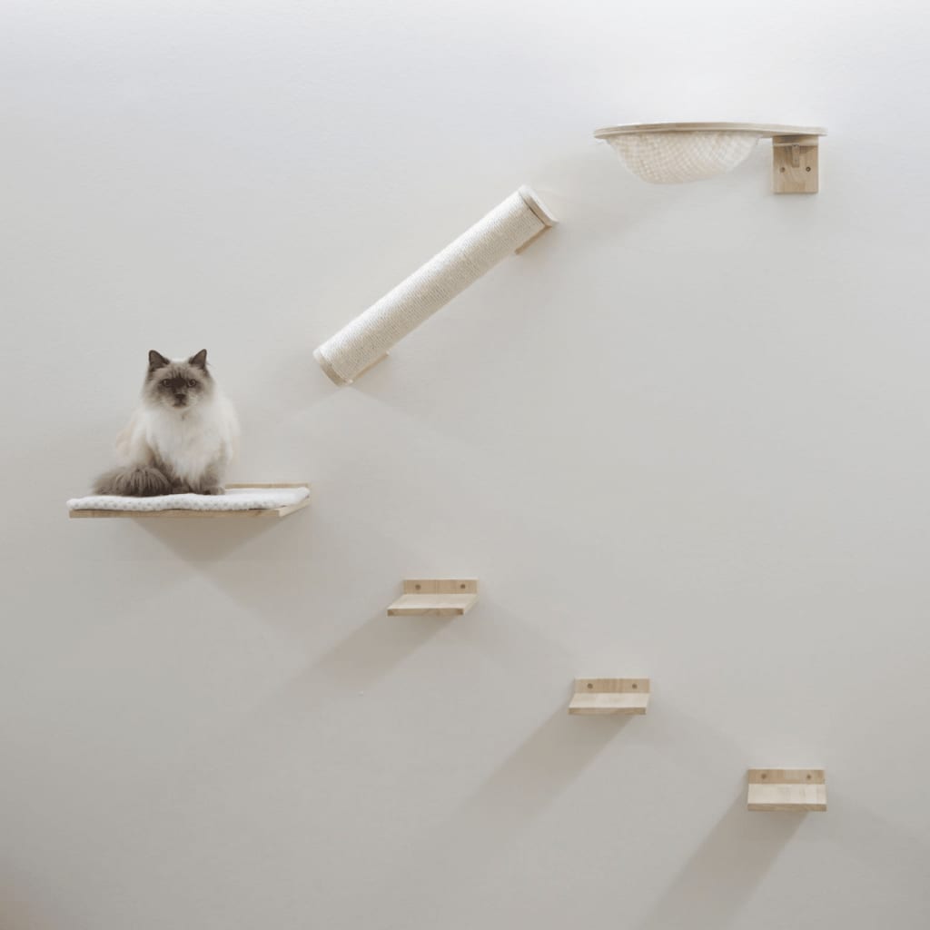 Kerbl Ścianka wspinaczkowa dla kota Rocky, 52x17x37cm, naturalno-biała