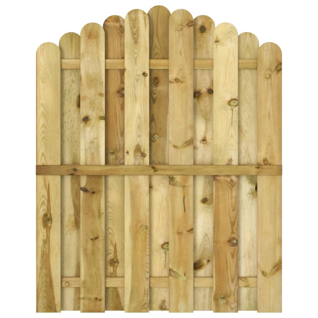 vidaXL Furtka z łukiem, impregnowane drewno sosnowe, 100 x 125