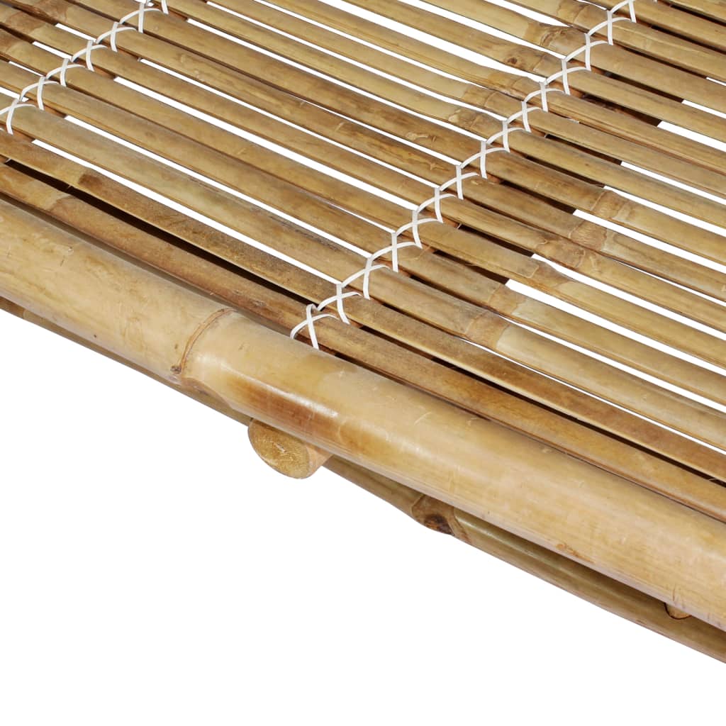 vidaXL Podwójny leżak, bambus