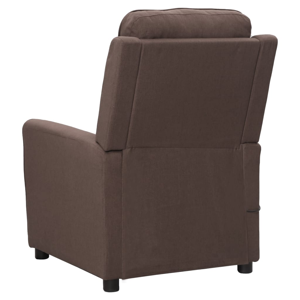 vidaXL Rozkładany fotel masujący, ułatwiający wstawanie, kolor taupe