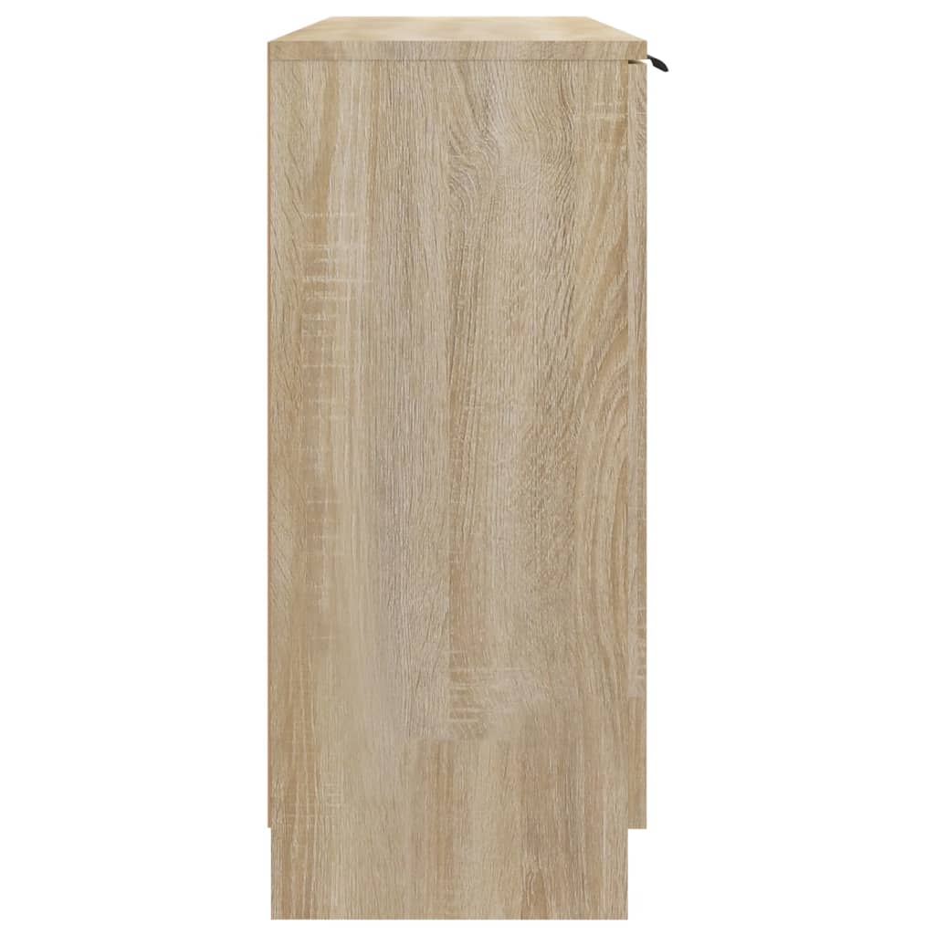 vidaXL Komoda, dąb sonoma, 90,5x30x70 cm, materiał drewnopochodny