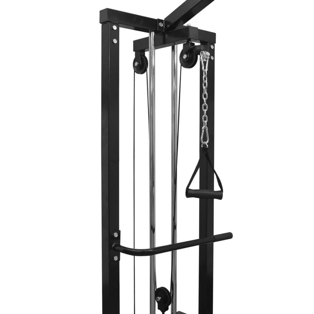 vidaXL Wyciąg wielofunkcyjny brama, 315 cm, czarny