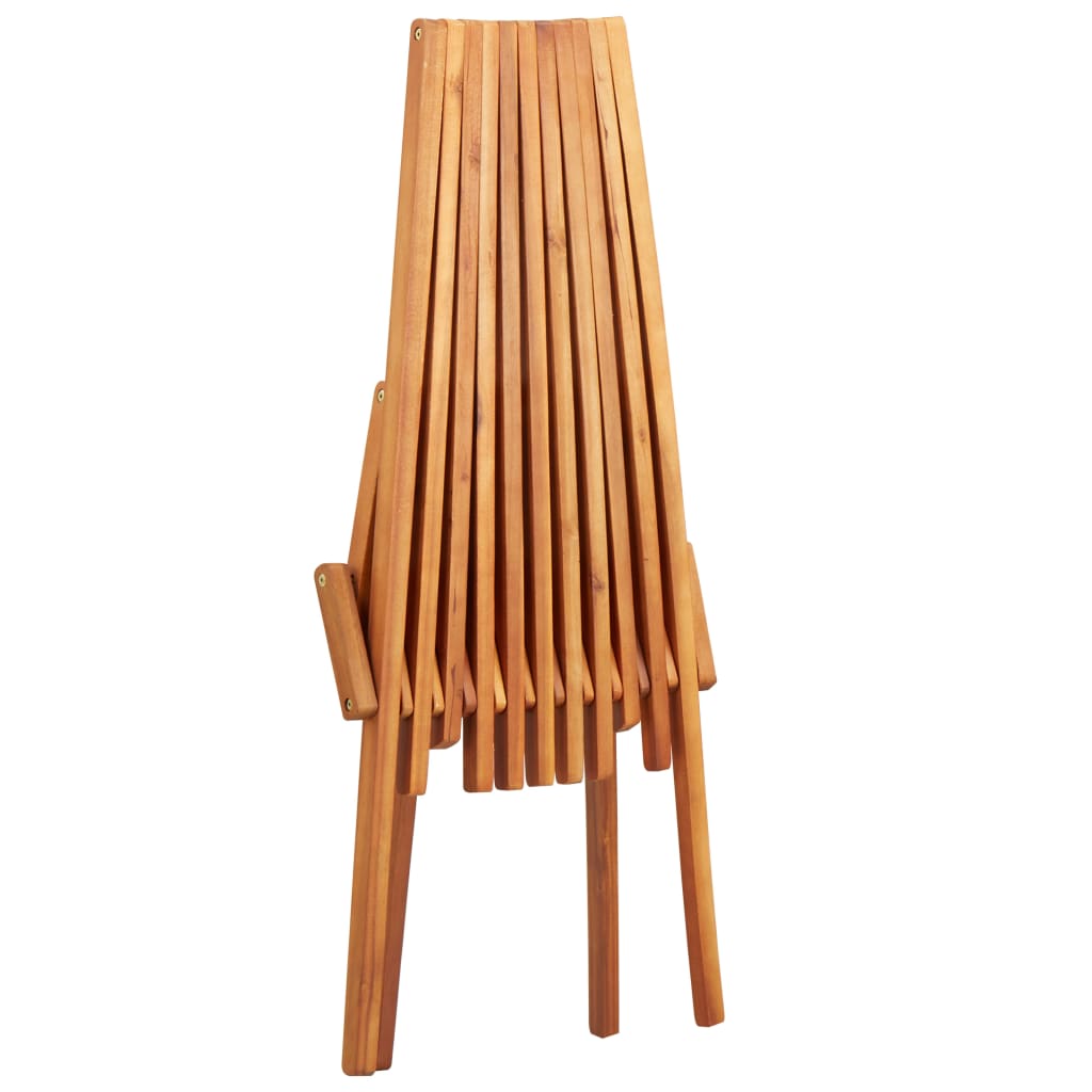 vidaXL Składane krzesło ogrodowe, lite drewno akacjowe