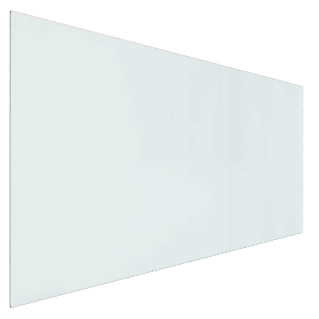 vidaXL Panel kominkowy, szklany, prostokątny, 120x60 cm