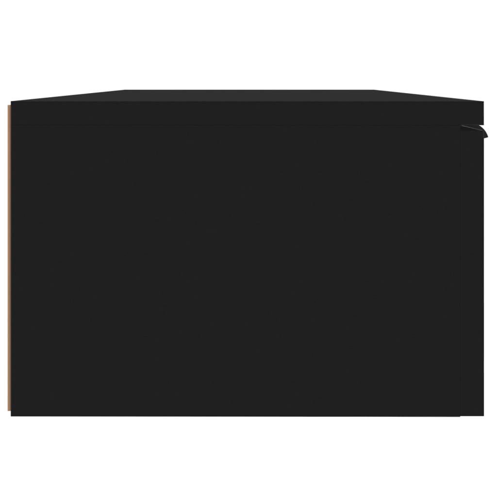 vidaXL Szafka wisząca, czarna, 68x30x20 cm, materiał drewnopochodny