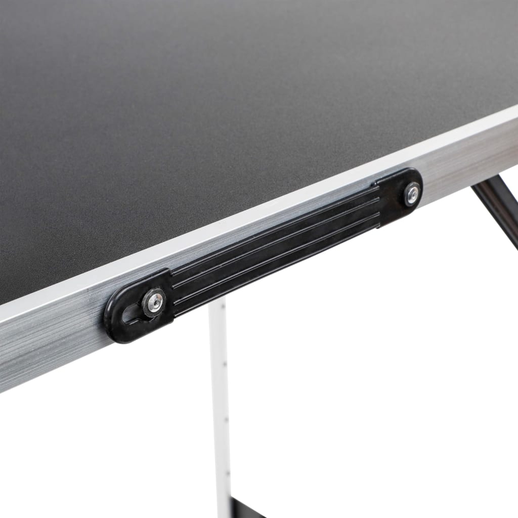 HI Składany stół, 100 x 60 x 94 cm, aluminiowy