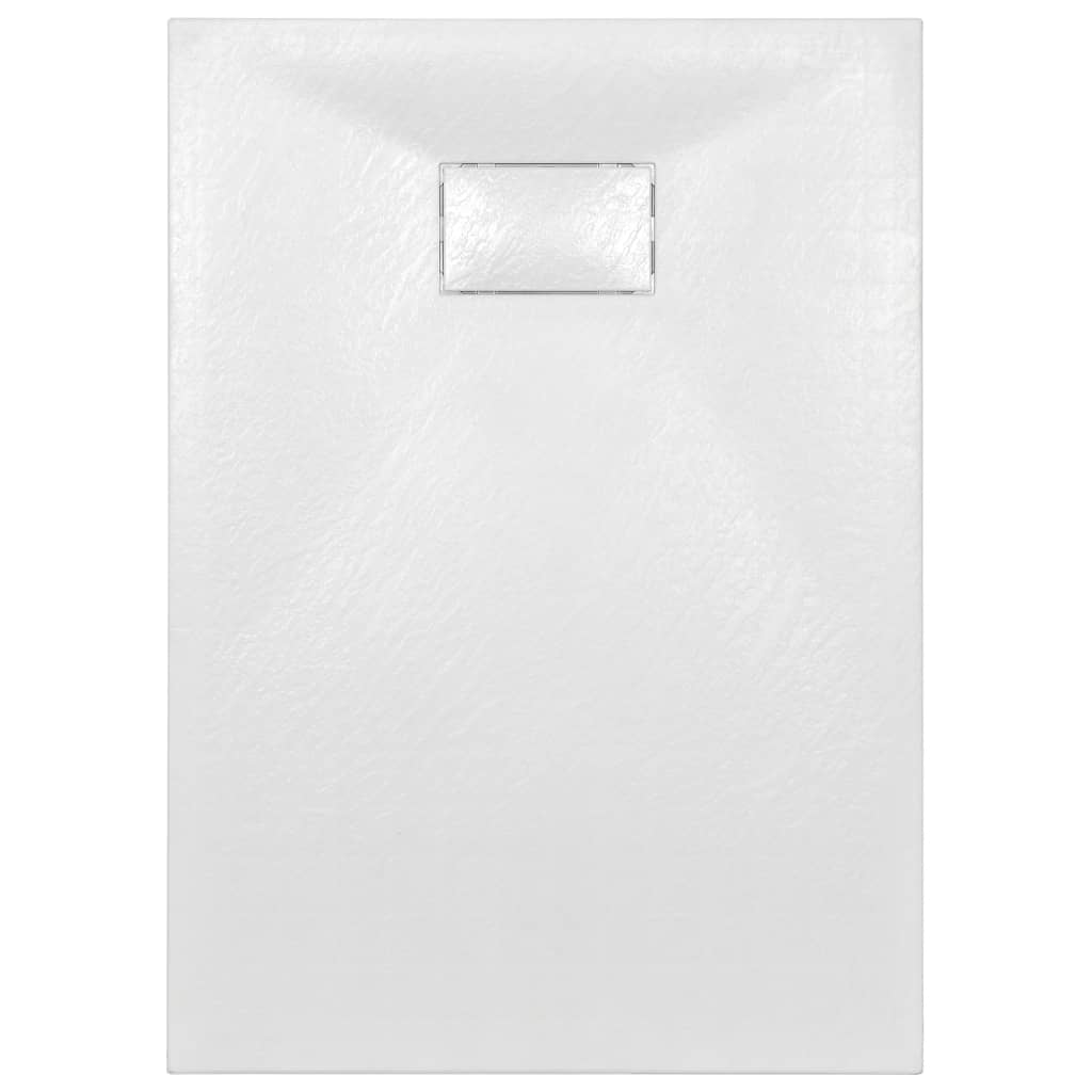 vidaXL Brodzik prysznicowy, SMC, biały, 100 x 70 cm