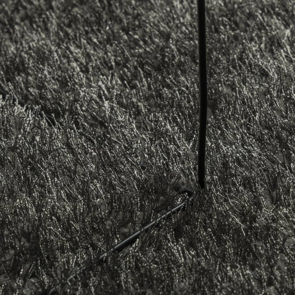 vidaXL Dywan ISTAN z długim runem, połyskujący, antracytowy, 80x150 cm