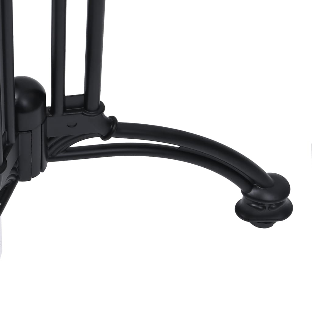 vidaXL Noga do stolika bistro, czarna, Ø60x72 cm, odlew aluminiowy