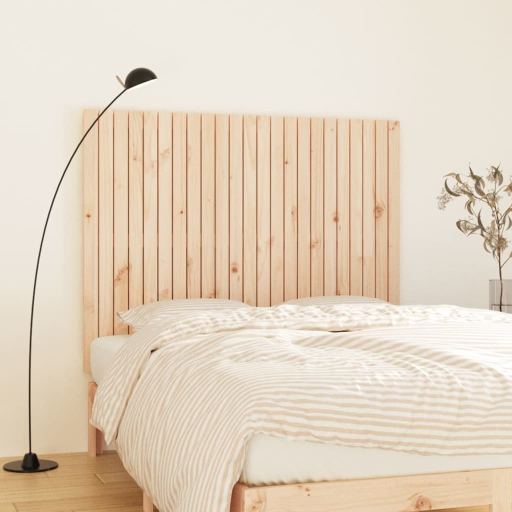 vidaXL Wezgłowie łóżka, 146,5x3x110 cm, lite drewno sosnowe