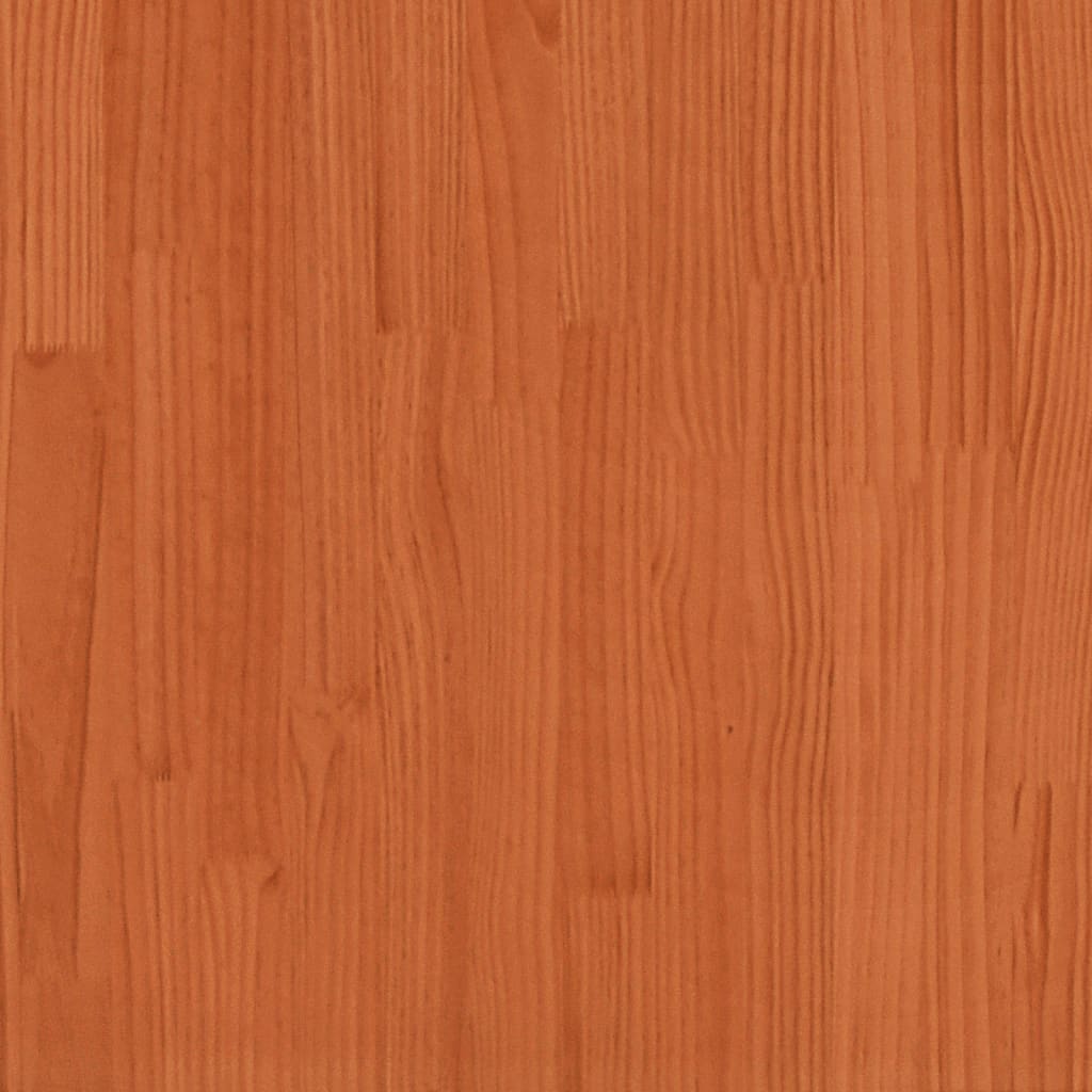 vidaXL Stół jadalniany, woskowy brąz, 55x55x75 cm, lite drewno sosnowe