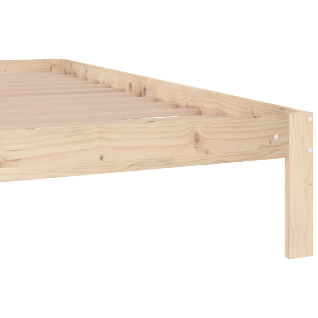 vidaXL Rama łóżka, lite drewno sosnowe, 200 x 200 cm