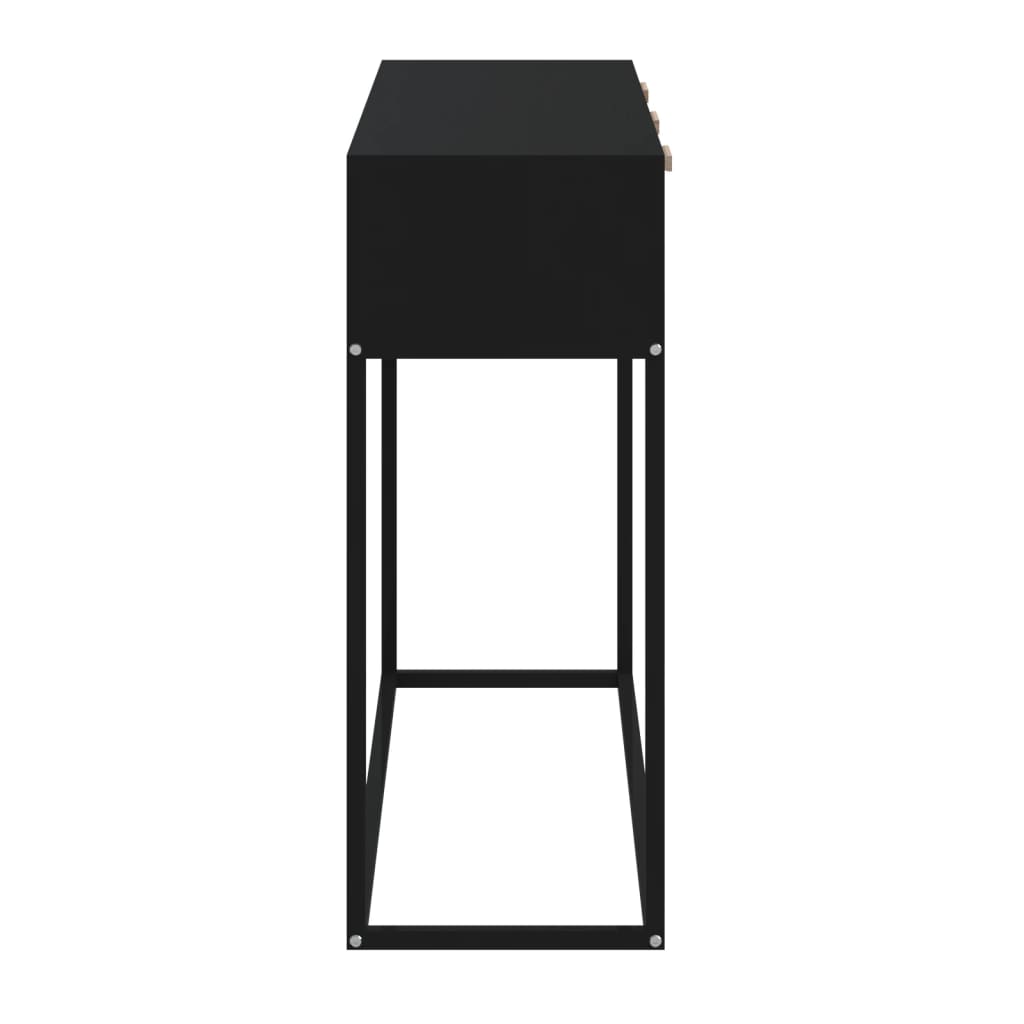 vidaXL Stolik konsolowy, czarny, 105x30x75 cm