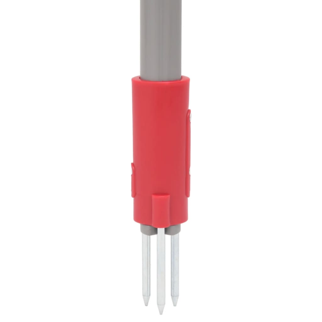 vidaXL Urządzenie do wyrywania chwastów, czerwono-szare, 93,5 cm, stal