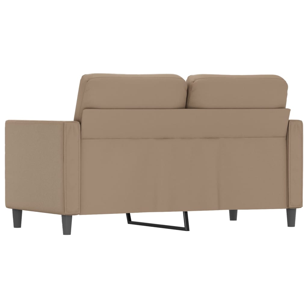 vidaXL 2-osobowa sofa, kolor cappuccino, 120 cm, sztuczna skóra