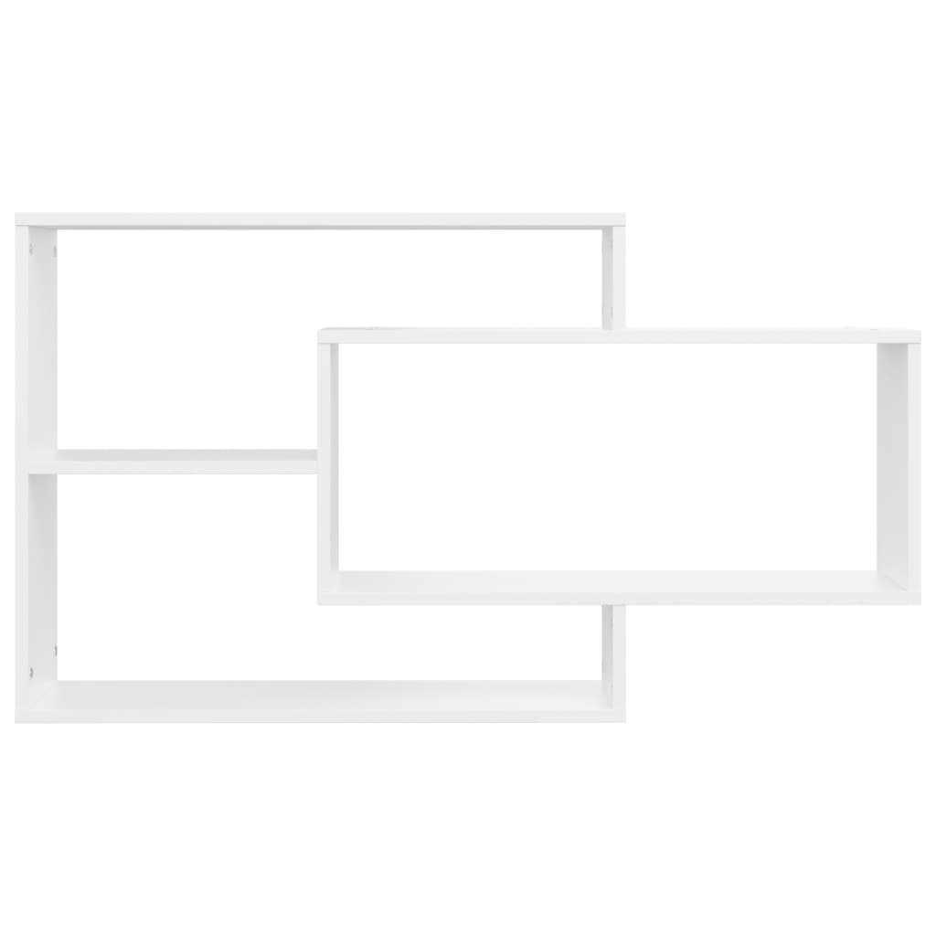vidaXL Półki ścienne, białe, 104x20x58,5 cm, płyta wiórowa