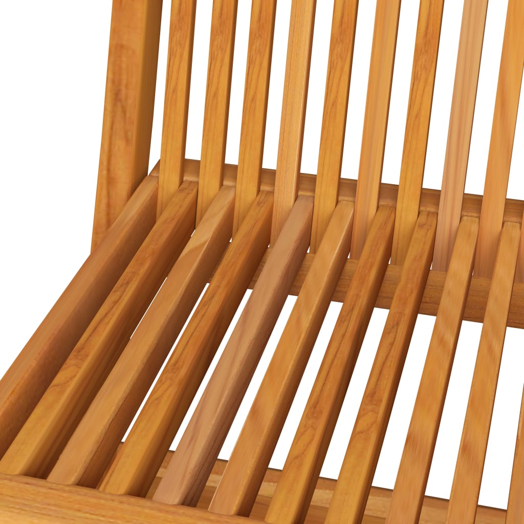 vidaXL Krzesła ogrodowe z czerwonymi poduszkami, 6 szt., drewno tekowe
