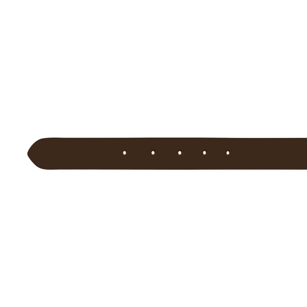 vidaXL Męski pasek biznesowy, skórzany, brązowy, 95 cm