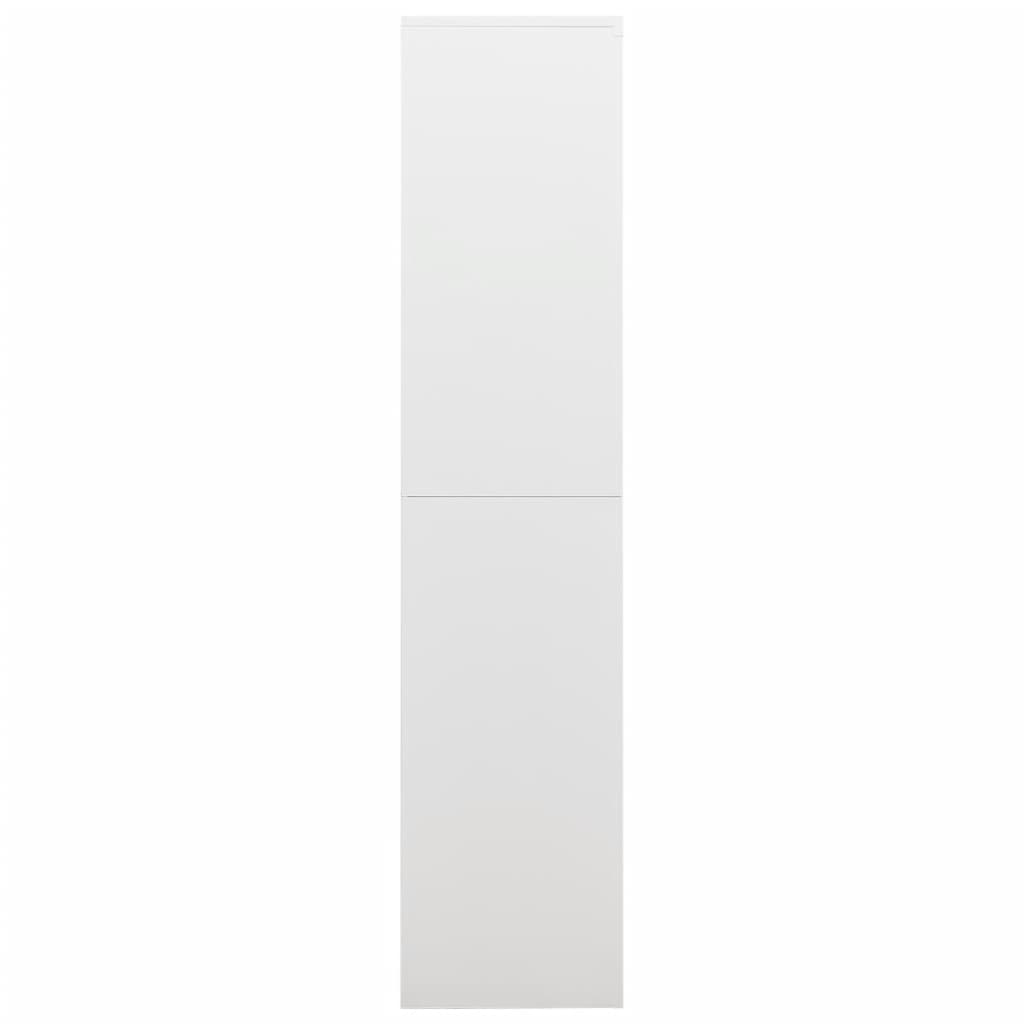 vidaXL Szafa zamykana na klucz, biała, 90x40x180 cm, stalowa