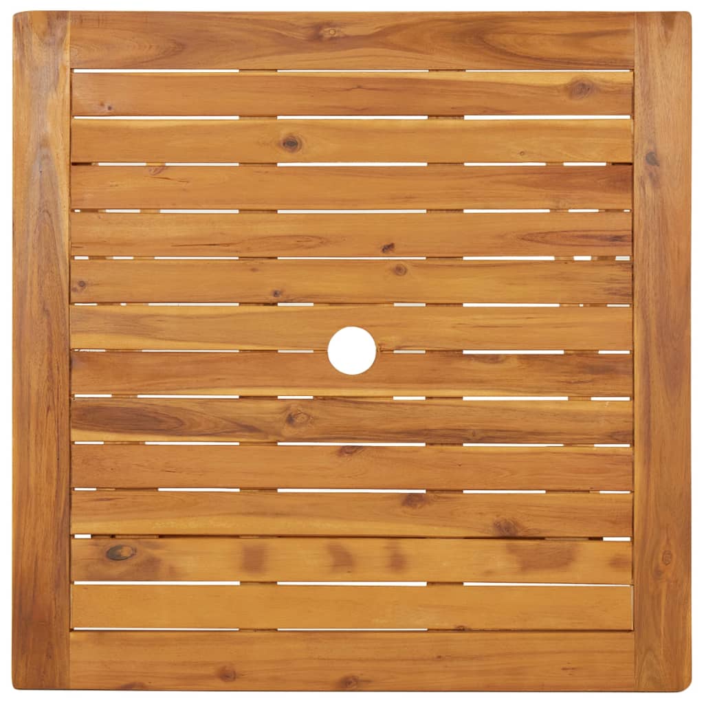 vidaXL Składany stół ogrodowy, 70 x 70 x 75 cm, lite drewno akacjowe