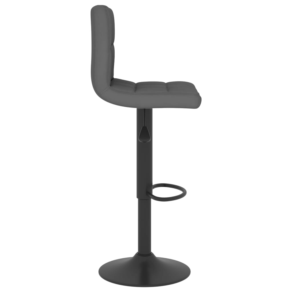vidaXL Krzesła barowe, 2 szt., ciemnoszare, tapicerowane tkaniną