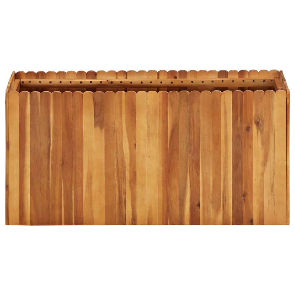 vidaXL Podwyższona donica ogrodowa, 100x30x50 cm, lite drewno akacjowe