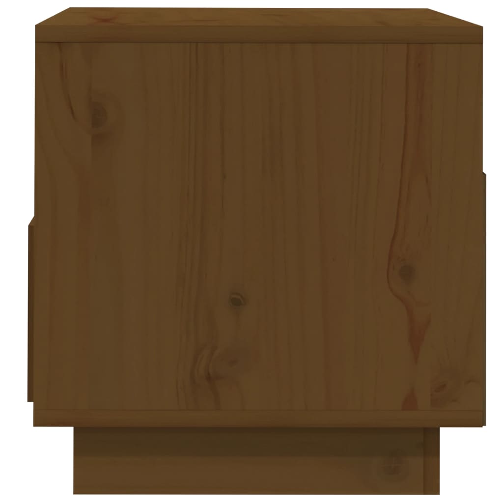 vidaXL Szafka pod telewizor, miodowy brąz, 60x35x37 cm, drewno sosnowe