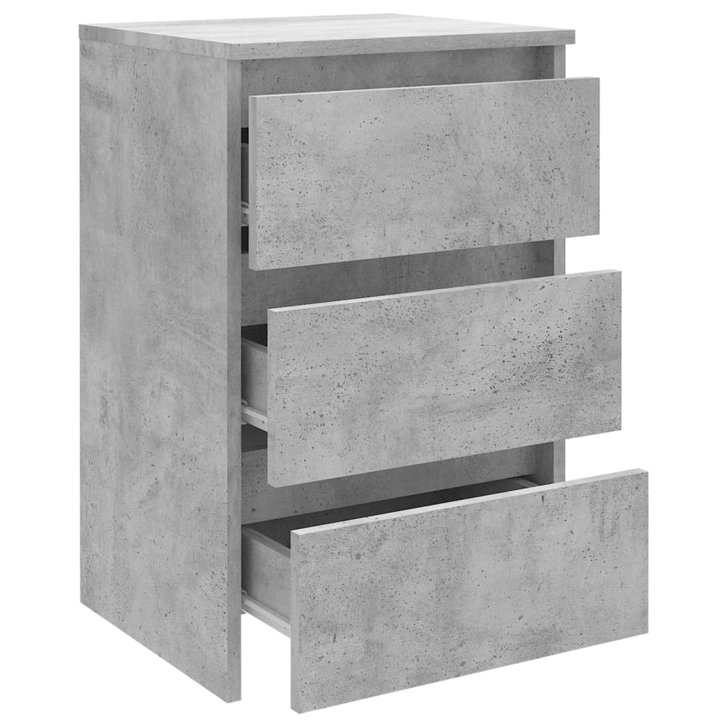 vidaXL Szafki nocne, 2 szt., szarość betonu, 40 x 35 x 62,5 cm, płyta