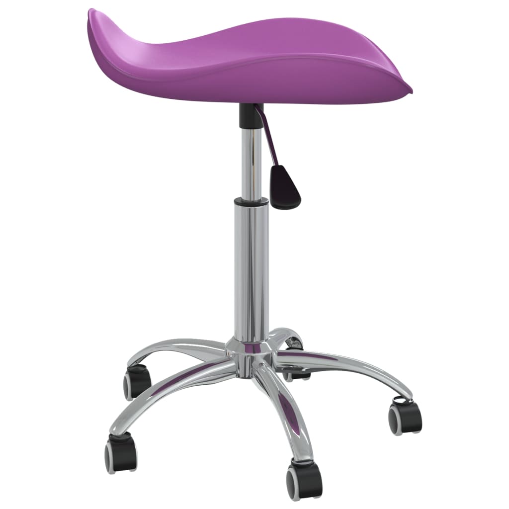 vidaXL Obrotowe krzesła stołowe, 6 szt., fioletowe, sztuczna skóra