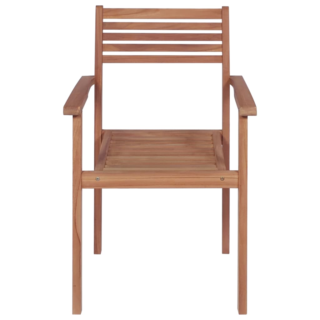 vidaXL Krzesła ogrodowe, 4 szt., jasnoniebieskie poduszki, tekowe