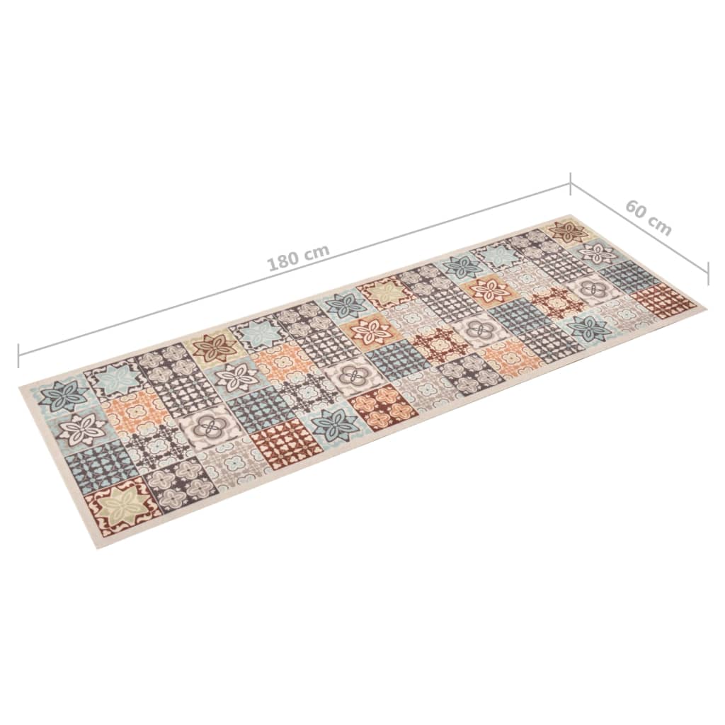 vidaXL Kuchenny dywanik podłogowy Mosaic Colour, 60x180 cm