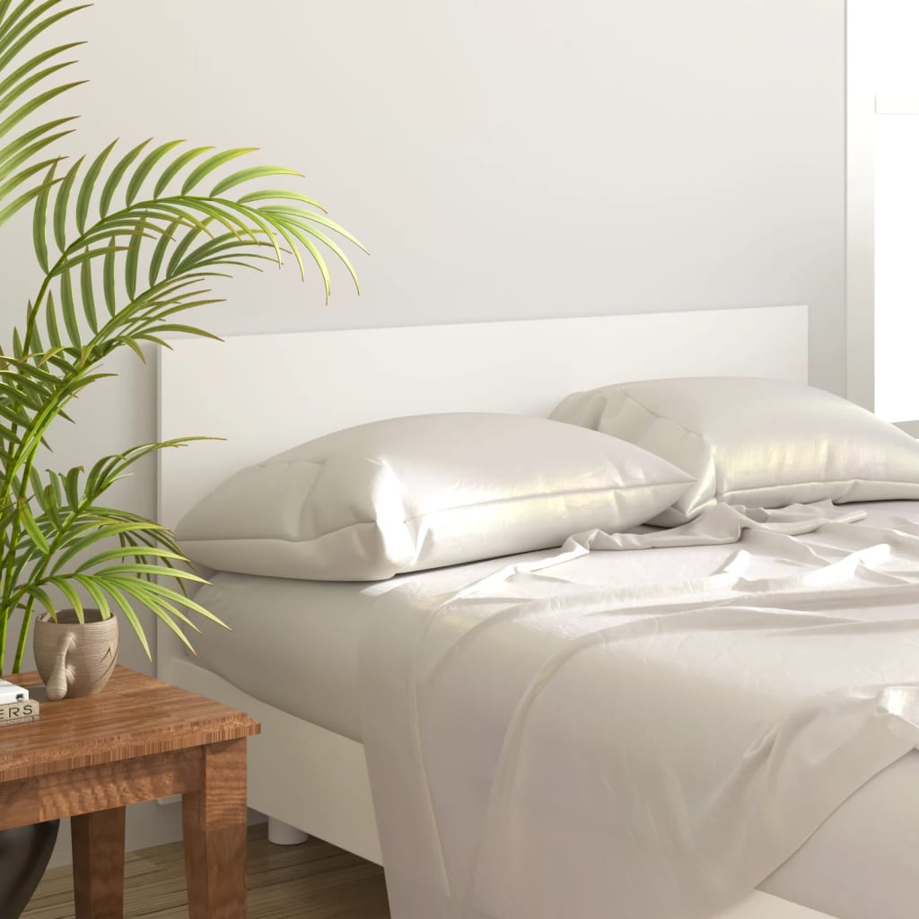 vidaXL Wezgłowie łóżka, białe, 160x1,5x80 cm, materiał drewnopochodny