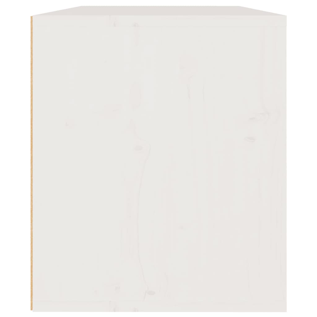 vidaXL Szafka ścienna, biała, 60x30x35 cm, lite drewno sosnowe