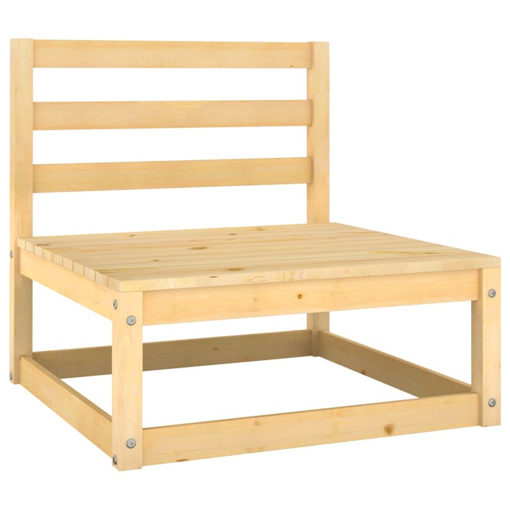 vidaXL Ogrodowe siedzisko środkowe z poduszkami, lite drewno sosnowe