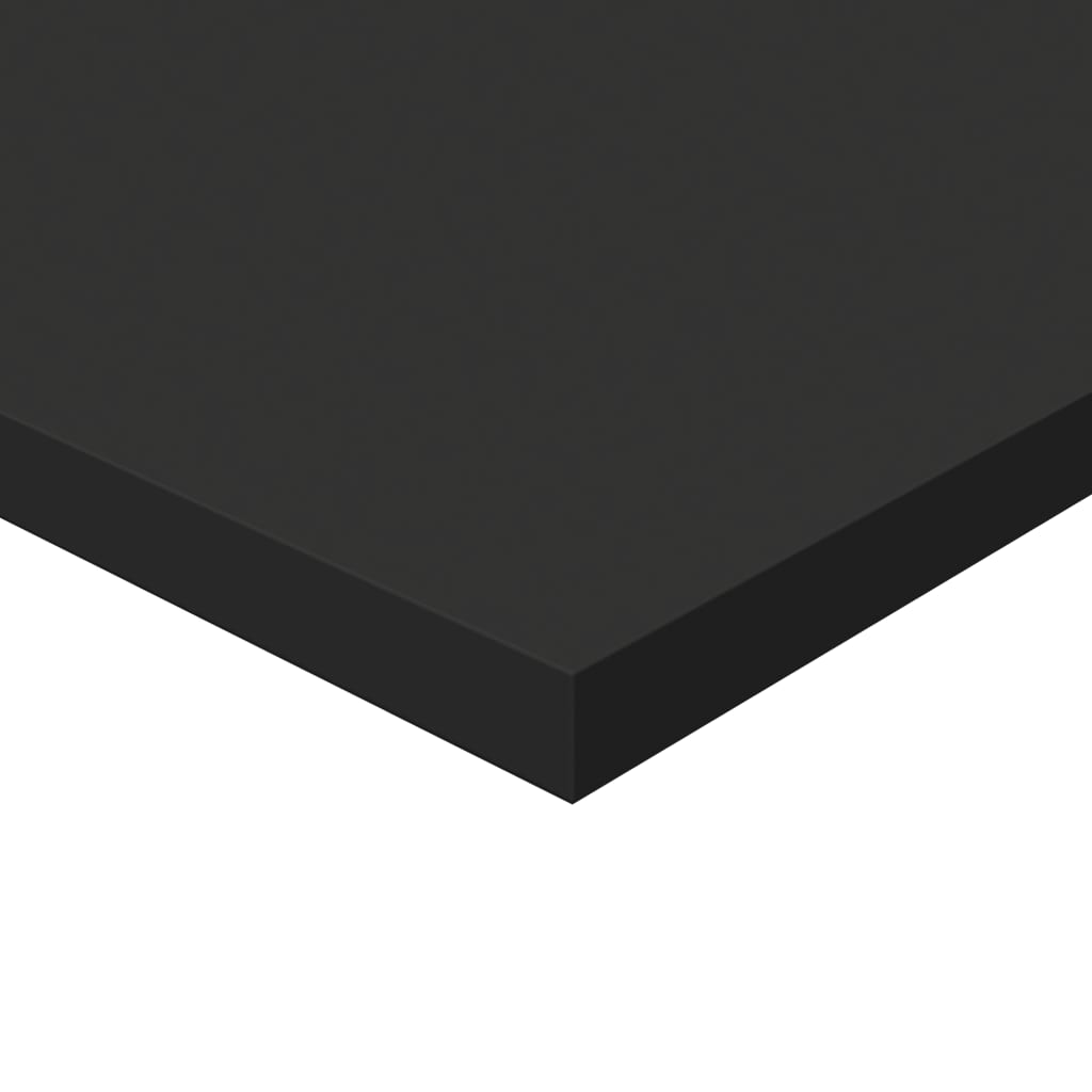 vidaXL Półki na książki, 4 szt., czarne, 80x30x1,5 cm, płyta wiórowa