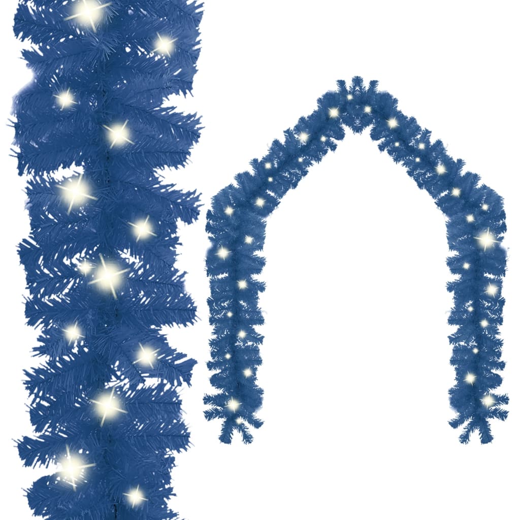 vidaXL Girlanda świąteczna z lampkami LED, 5 m, niebieska